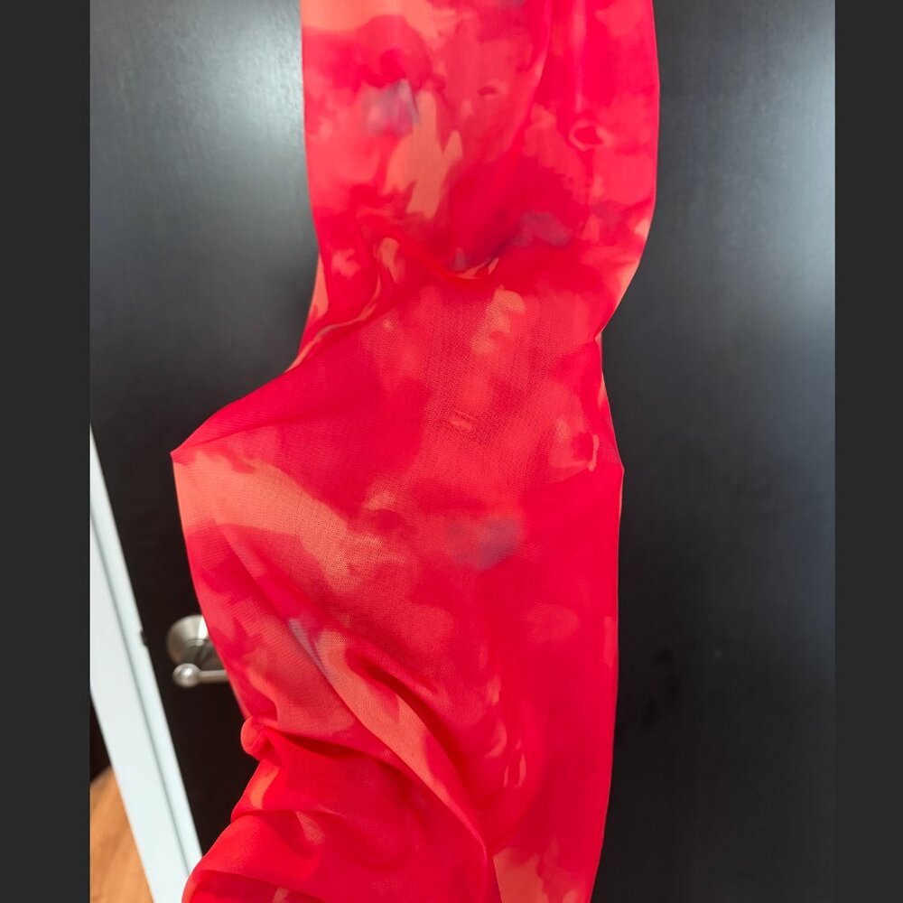 NWOT Women's Sexy Bodycon Long Dress Spaghetti Strap Floral Print Cocktail - Picture 2 of 4